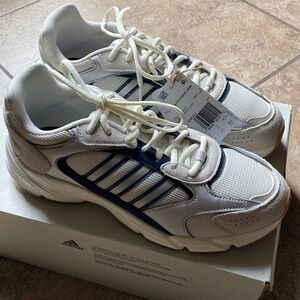 Adidas Men's CrazyChaos 2000 Running White Grey Blue Sneakers Shoes Size 9.5 USA